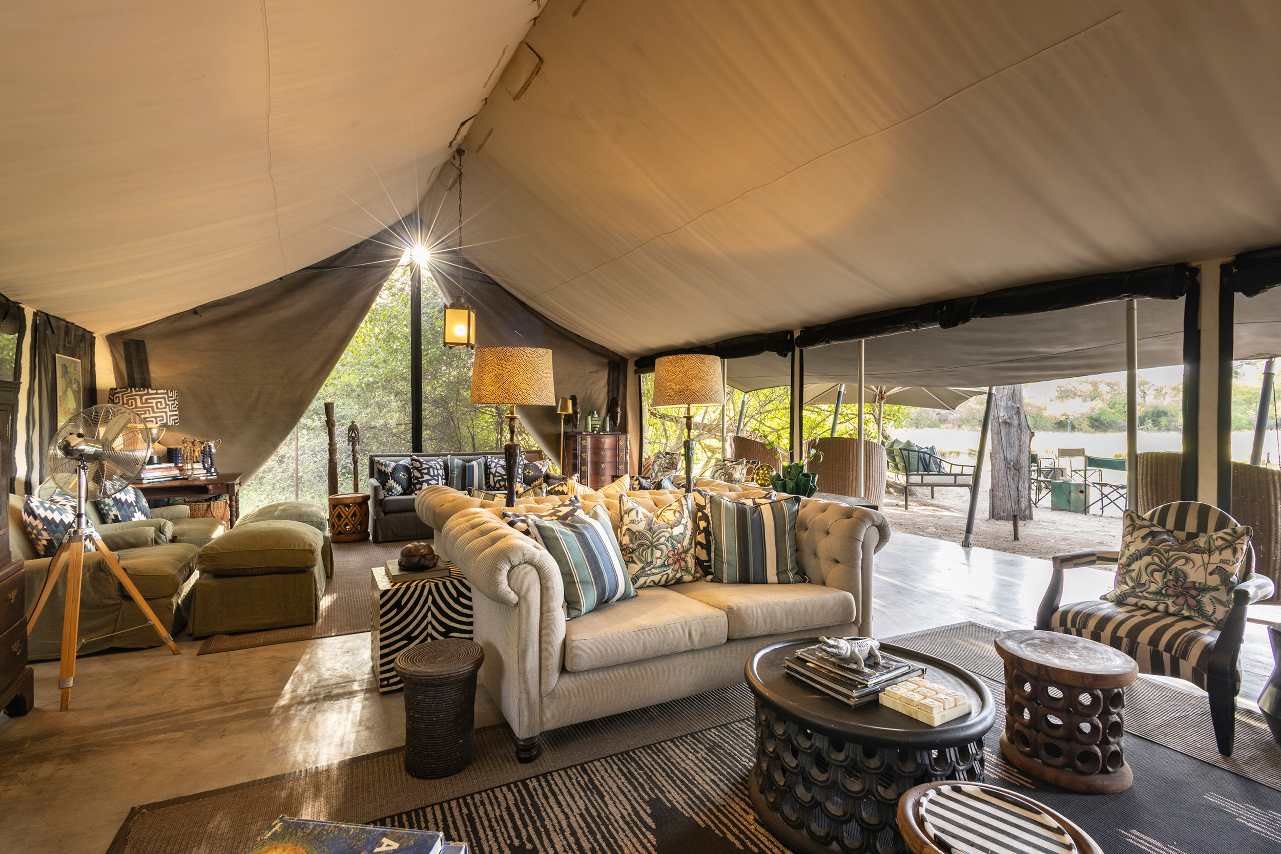 Machaba Safaris Web Botswana Machaba Camp Main Tent Machaba Safaris Web Botswana Machaba Camp Main Tent