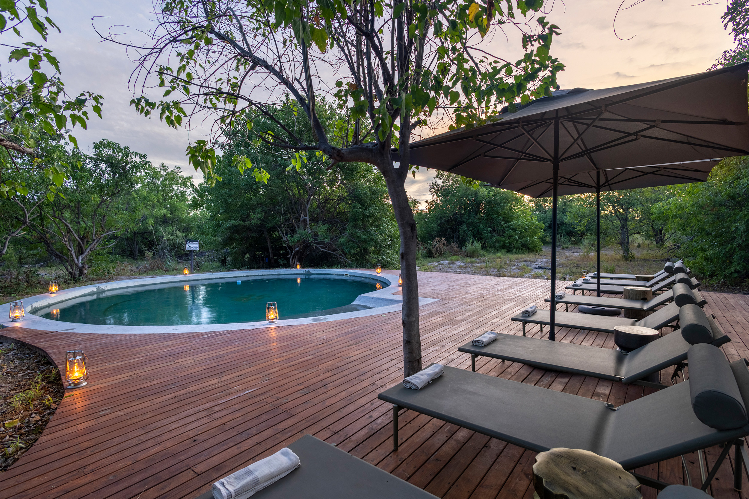 Machaba Safaris Web Kiri Camp Pool Machaba Safaris Web Kiri Camp Pool