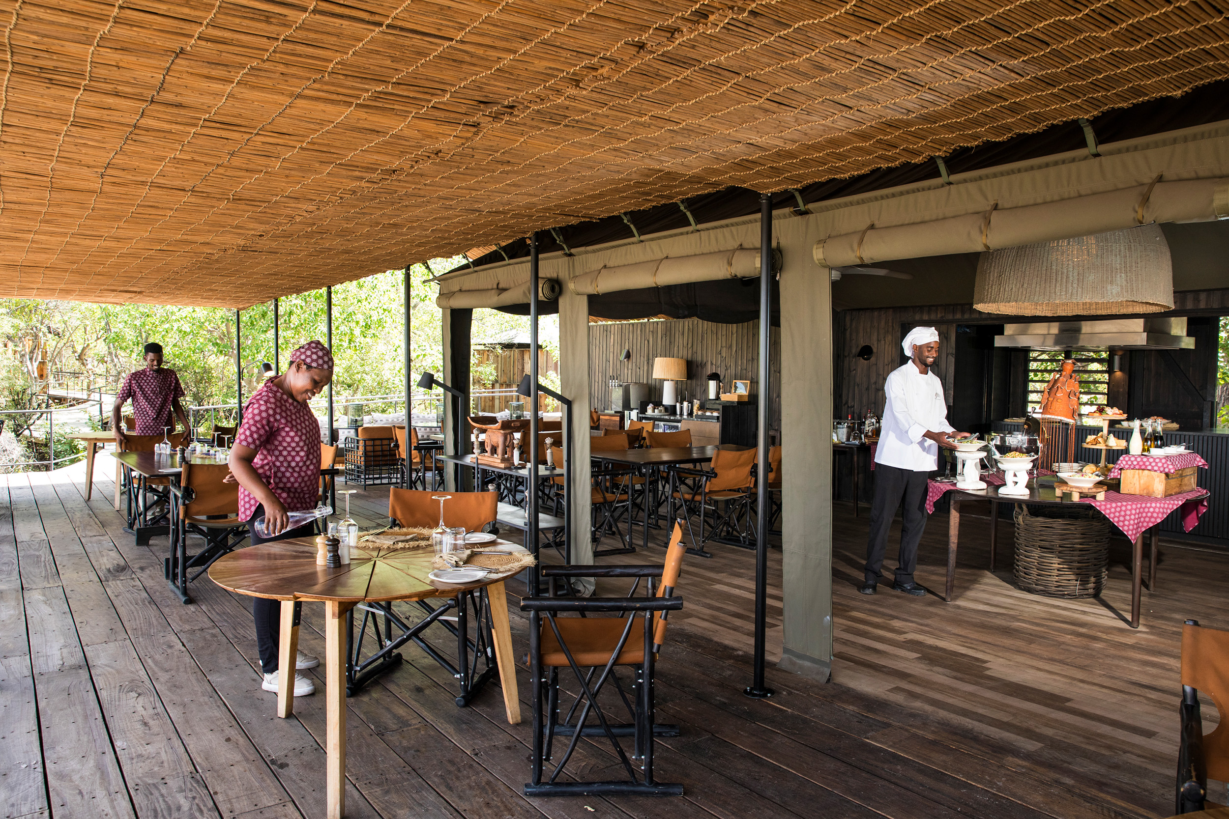 Machaba Safaris Web Kiri Camp Tented Dining Machaba Safaris Web Kiri Camp Tented Dining