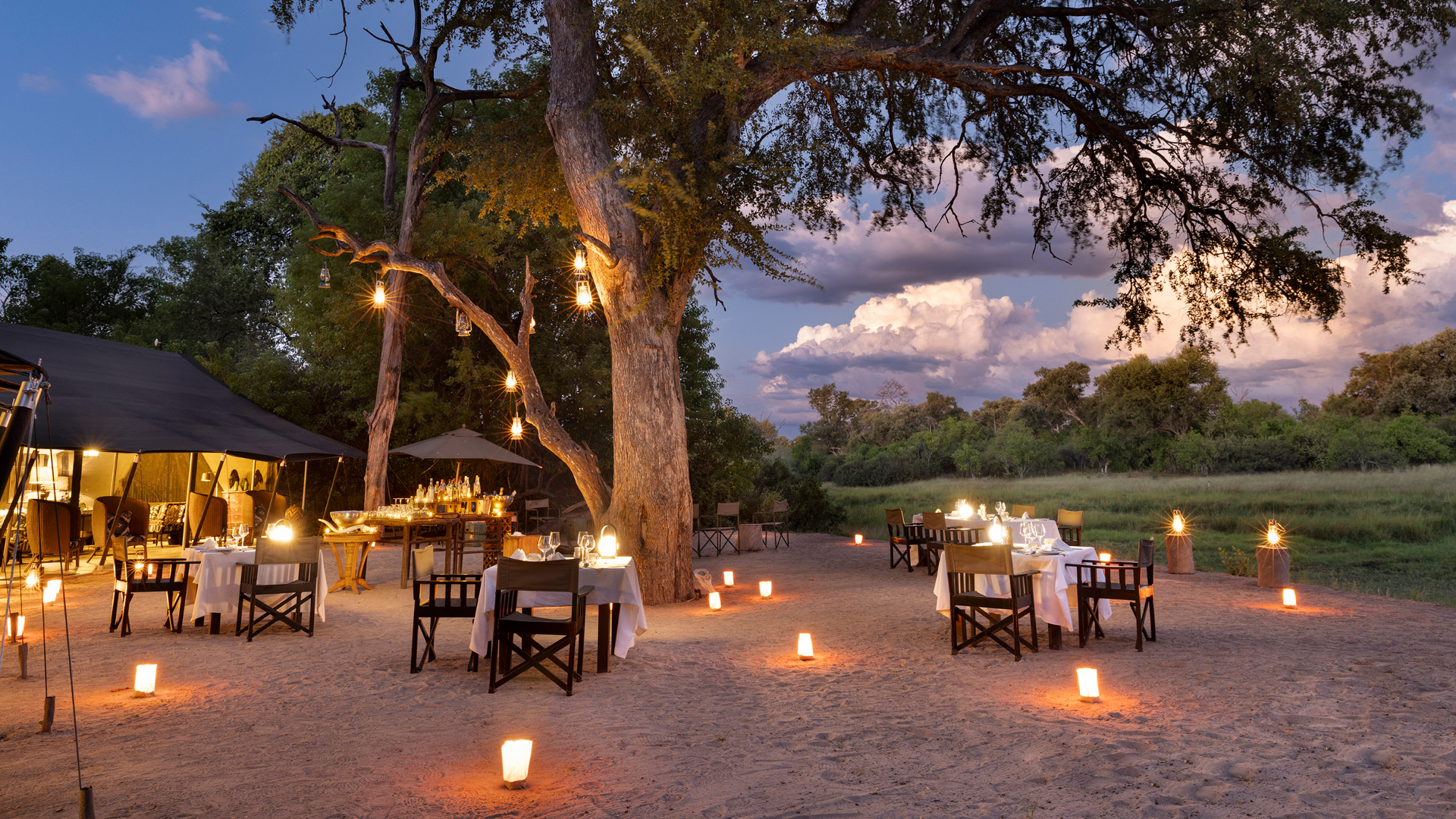 Machaba Safaris Web Botswana Machaba Camp Banner Camp Dining Machaba Safaris Web Botswana Machaba Camp Banner Camp Dining
